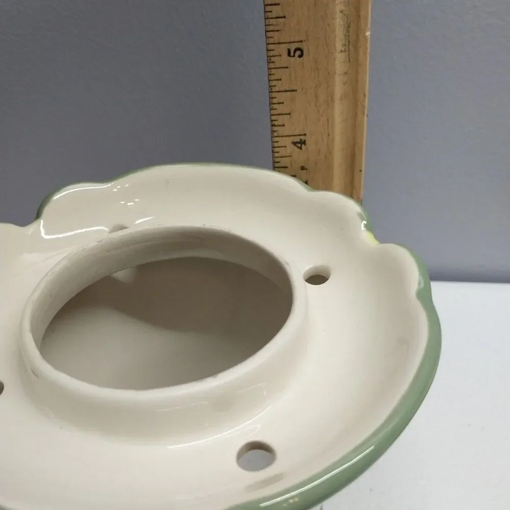 PartyLite Strawberry Fields Candle Shade Plate Small Jar Topper Retired P8098 - Picture 7 of 12